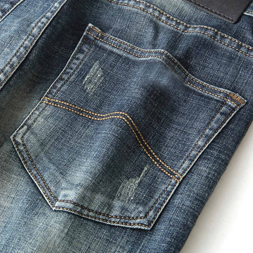 Nye Efteråret Mænds Jeans Slim Elastisk Italien Eagle Brand Fashion Business-Bukser i Klassisk Stil, Vinter Bomuld Jeans Denim Bukser 1