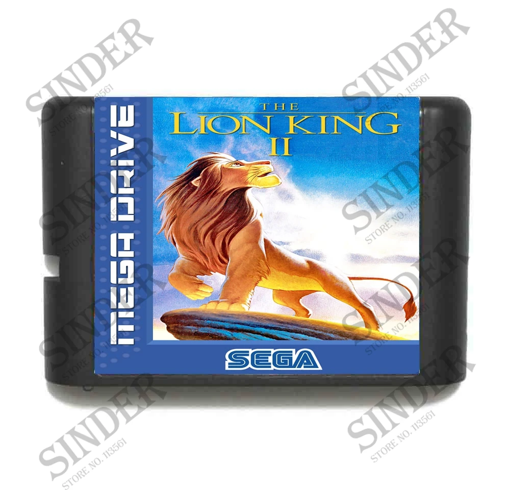 Løvernes Konge II 16 bit MD Game Card Til Sega Mega Drive Til Genesis 1