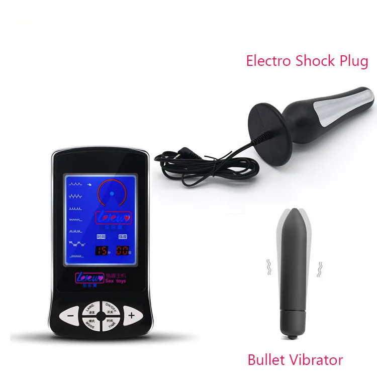 Elektro Chok Størrelse M Mænd Kvinde Anal Plug Med Vibrator Elektriske Butt Plug Anal Stimulation Dilator Vibrerende Sex Legetøj 1