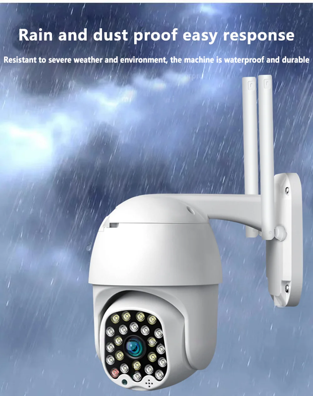 1080P 23 Lysdioder Wireless Wifi IP-Kamera Udendørs Hastighed PTZ Dome Sikkerhed Kamera Pan Tilt Zoom 2MP Netværk IR CCTV Hjem Overvågning 1