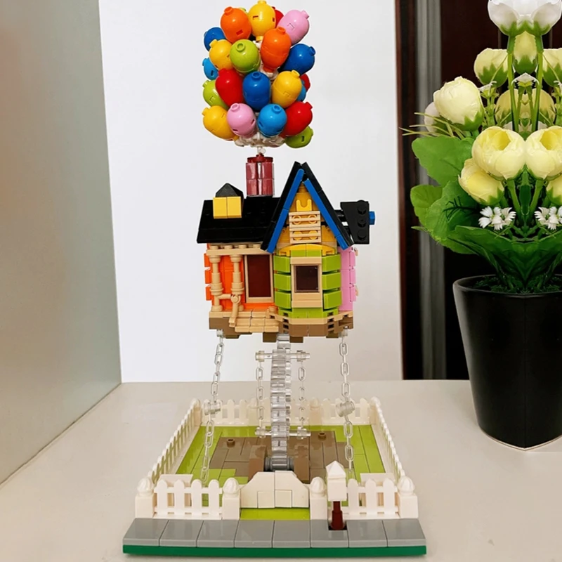 Skaberen af serien Ballon Hus byggesten 3D Model Mursten Svævende Ballon Hus Legetøj Til Drenge Julegave 1