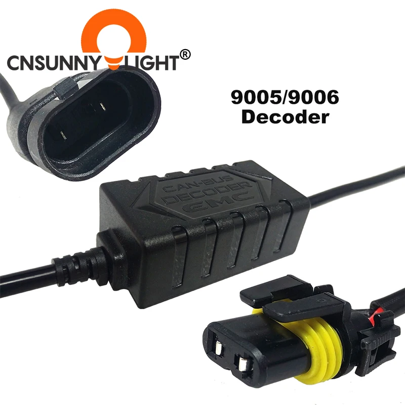 CNSUNNYLIGHT H4 H13 H7 H8 H11 HB3 9005 HB4 9006 LED-Dekoder Canbus Modstand Udnytte Adapter Til Forlygte Pærer Lys Fejl Gratis 1