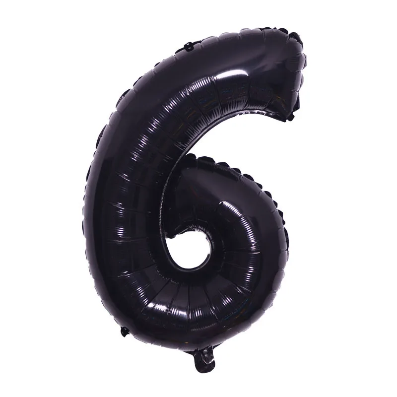 6stk/set Fortnite Spil til Børn Fødselsdag Dekoration Sæt Fødselsdag Antal Aluminium Folie Spil Håndtere Stjernede Ballon Dekoration 1