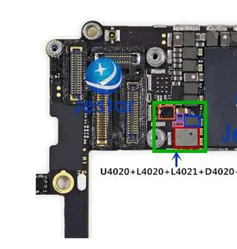 2sets/llot baggrundslys fix-kit til iPhone 6S Baggrundslys ic U4020 + L4020 L4021 spole+ D4020 D4021 diode+ baggrundslys filtre sikringer 0