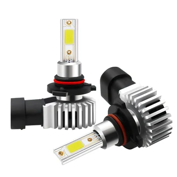 2stk 80W Cob Lampes LED Anti-brouillard 9012 HIR2 Haute Puissance LED Brouillard Conduite Ampul Lampe e Jour DRL Auto Voiture 0
