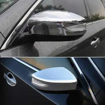 2stk ABS Chrome Car Rear view Mirror Cover Beskytter Trim Dækning For Nissan Sentra 2013-2017 Bil Styling, Udvendig Tilbehør 3