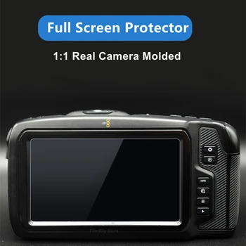 2STK BMPCC 4K / 6K Kamera 9H Kamera Hærdet Glas og LCD-Skærm Protektor Beskyttelse for Blackmagic Design Pocket Cinema 4K Kamera 3