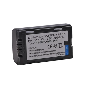 2stk ekstra Batteri Pack til CGR-D08 CGR-D08A CGR-D08A/1B, CGR-D08R CGR-D08S CGR-D110 CGR-D120 CGR-D120A PV-DBP8 PV-DBP8A Batteri 3