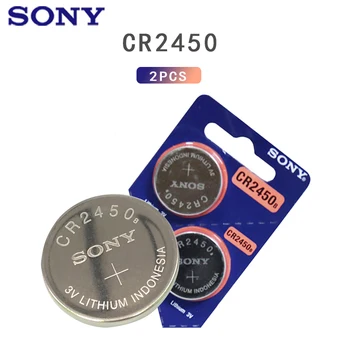 2STK SONY Knap Batteri CR2450 Elektroniske Lithium Coin Cell Batteries 3V KCR2450 5029LC LM2450 Se Toy Fjernbetjening 3