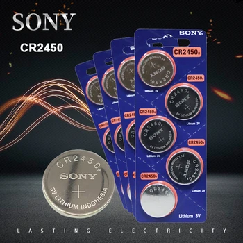 2STK SONY Knap Batteri CR2450 Elektroniske Lithium Coin Cell Batteries 3V KCR2450 5029LC LM2450 Se Toy Fjernbetjening 4