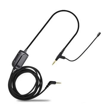 3,5 mm VoIP-Hovedtelefon Kabel med Mikrofon til Boompro Gaming Headset V-MODA Crossfade M-100 LP LP2 M-80 Audio - Line med Mute 5