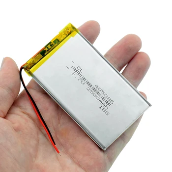 3,7 V 2500mAh Li-polymer Batteri 405085 Til MP4 MP5 DVD-GPS Kamera Lipo li-ion Li Lithium-polymer Batteri Udskiftning af Batteri 5
