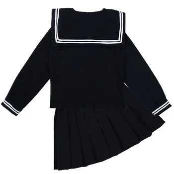 3 Stk/Sæt Japansk Sailor School Uniform Mode Skole Klasse Navy Sailor School Elev, Uniformer for Piger Cosplay Kostume 2