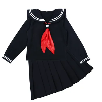 3 Stk/Sæt Japansk Sailor School Uniform Mode Skole Klasse Navy Sailor School Elev, Uniformer for Piger Cosplay Kostume 4