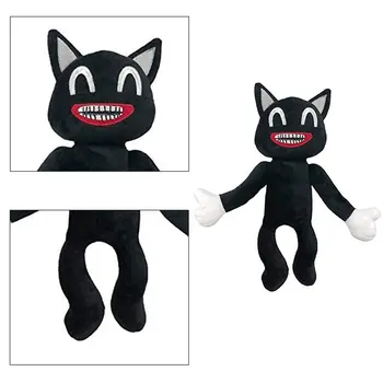 30*20cm Animationsfilm Sirene Hoved Plys Tegnefilm Toy Sirenhead Udstoppede Dyr Dukke Horror Black Cat Peluches Legetøj til Børn Julegave 1