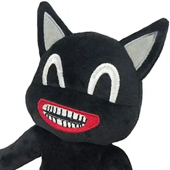 30*20cm Animationsfilm Sirene Hoved Plys Tegnefilm Toy Sirenhead Udstoppede Dyr Dukke Horror Black Cat Peluches Legetøj til Børn Julegave 3