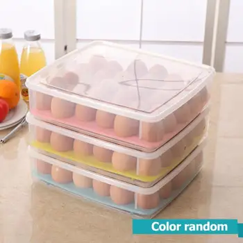 30 Net Plastik opbevaring af Æg Boks Duck Egg indehaveren Køleskab Stabelbare fryser til Opbevaring af Mad Containeren, Køkken Organizer 0