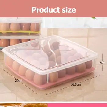30 Net Plastik opbevaring af Æg Boks Duck Egg indehaveren Køleskab Stabelbare fryser til Opbevaring af Mad Containeren, Køkken Organizer 2