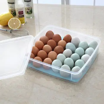 30 Net Plastik opbevaring af Æg Boks Duck Egg indehaveren Køleskab Stabelbare fryser til Opbevaring af Mad Containeren, Køkken Organizer 5