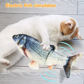 30CM Elektroniske Pet Cat Toy Elektriske USB-Opladning, Simulering Hoppende Fisk Legetøj Til Hund, Kat Tygge Spille Bide Forsyninger 3