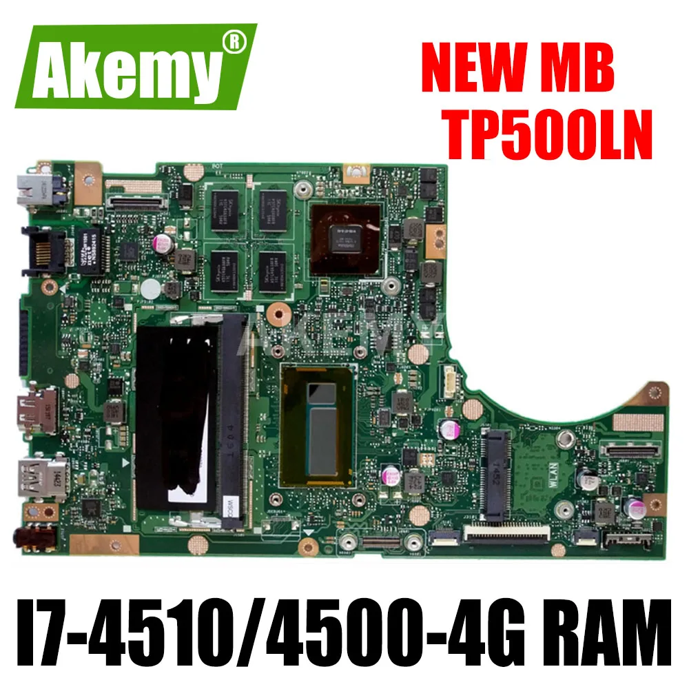 Akemy TP500LN Bundkort Til ASUS TP500L TP500LJ TP500LD Notebook Bundkort GT840M Grafikkort I7-4510/4500-4G RAM 2