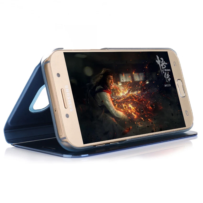 Flip Cover Læder Phone Case For Samsung Galaxy S6 S7 Kant Note 5 Note5 S 6 7 7edge 6edge 7s SM-G920F SM-G925F SM G930F G935F 2