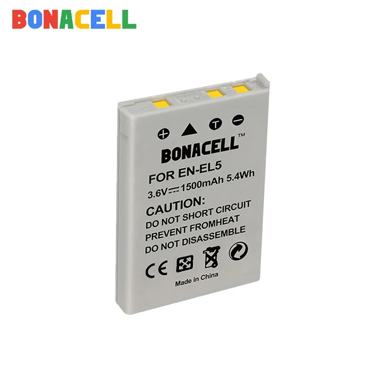 Bonacell 1500mAh EN-EL5 DA EL5 Digital Kamera Batteri til Nikon Coolpix P4 P80 P90 P100 P500 P510 P520 P530 P5000 P5100 5200 2