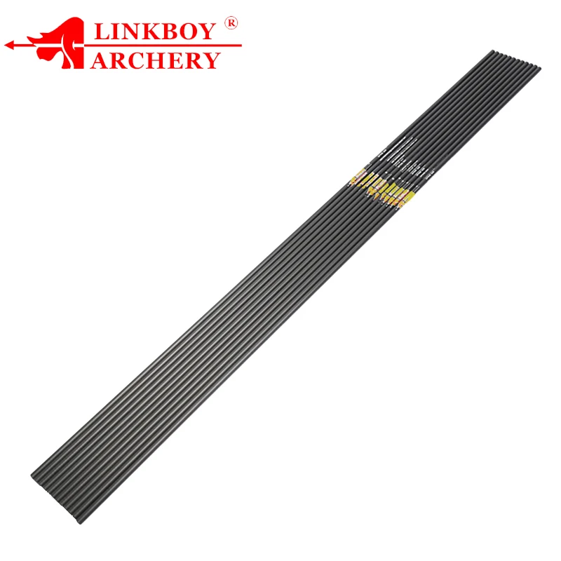 12PCS Linkboy Bueskydning Carbon Aksler Spine400-1000 ID4.2mm 1.75