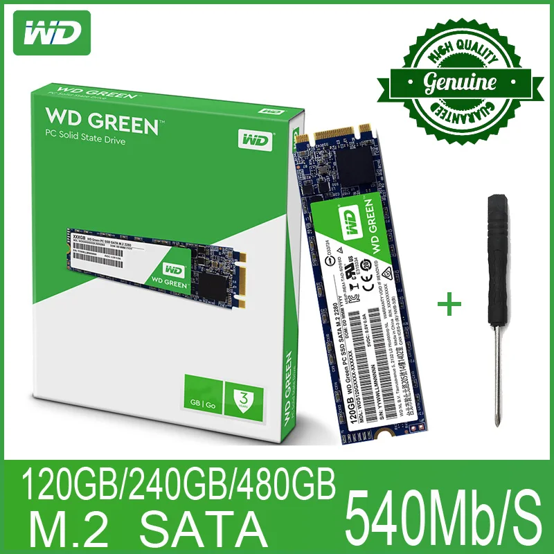 WD-Grøn PC 120GB SSD 240GB 480GB Interne ssd-Harddisken M. 2 SATA 2280 540MB/S 120G 240G for Computer-Bærbar computer 2