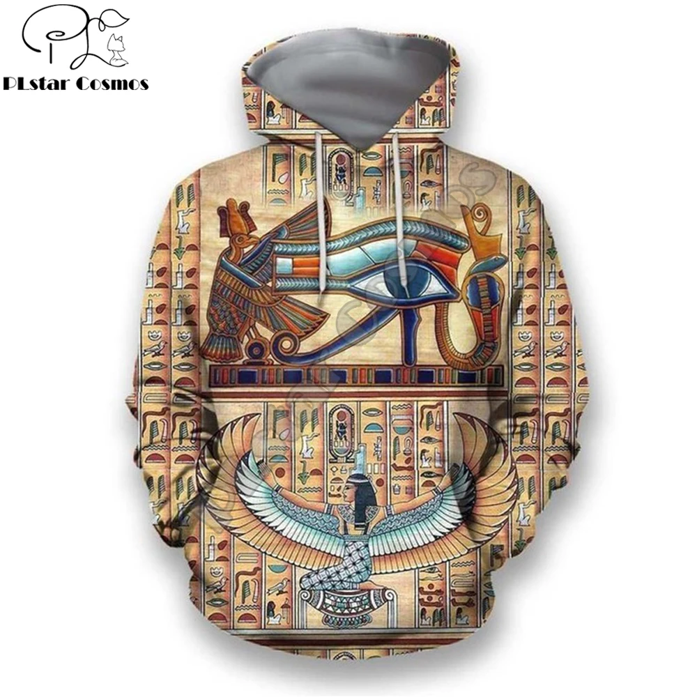 Eye of horus det gamle egypten Gud og Symboler 3d Printet Unisex hættetrøjer Harajuku Mode Afslappet Hætte Sweatshirt Drop shipping 2
