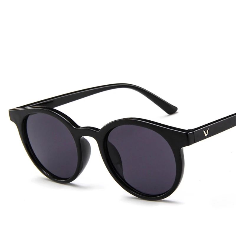 Unisex retro runde solbriller kvinder 2019 brand designer trending produkter Leopard gul gennemsigtig ramme cirkel briller 2