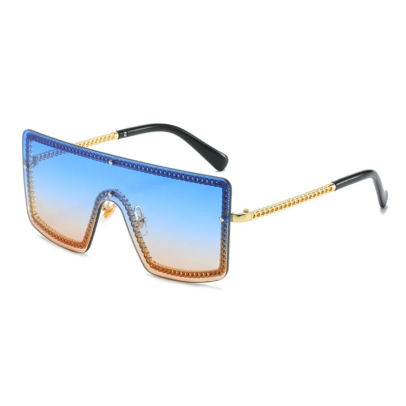OEC CPO Fashion Damer Uindfattede Solbriller 2019 Brand Designer Ét stykke solbriller Til Kvinder, Mænd Trendy Beskyttelsesbriller Oculos O253 2
