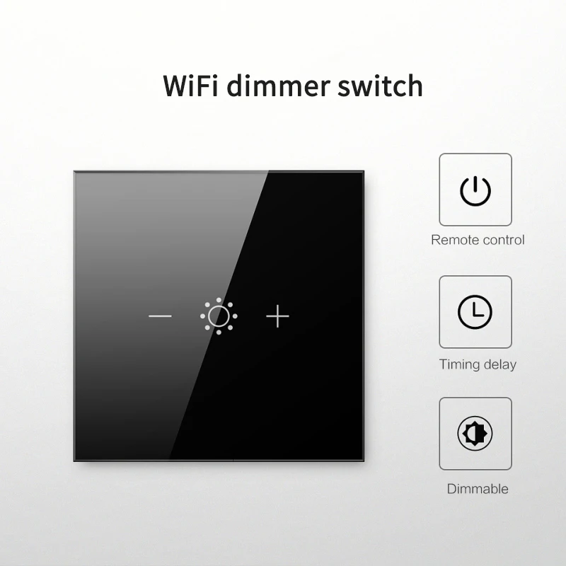 WiFi Lysdæmper Smart Light Touch Skifte Dæmpning Kompatibel Med Amazon Alexa Google Startside Dæmpbar 100V 220V OS/EU Dropship 2