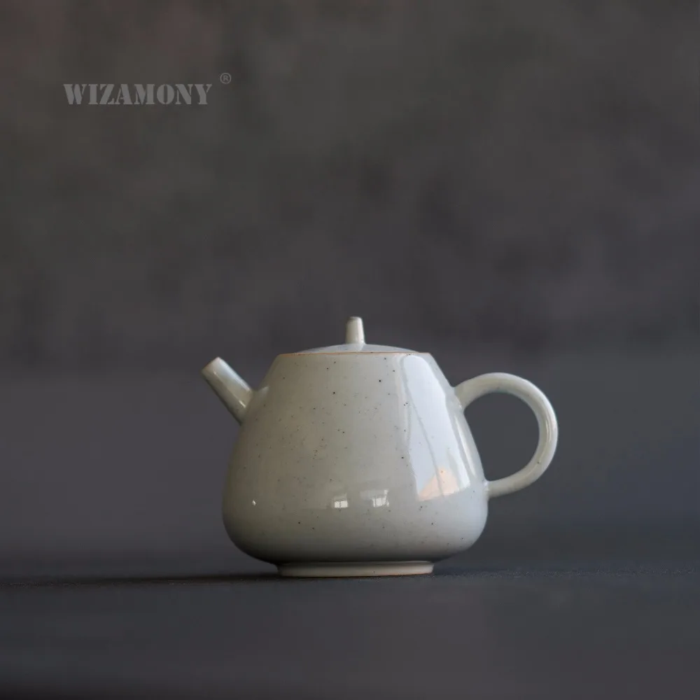WIZAMONY Græs og Træ Glasur te pot 130ml Keramik Kunst Tay Kinesiske Te-Sæt Porcelæn T Ler Antikke Tekande Drinkware 2
