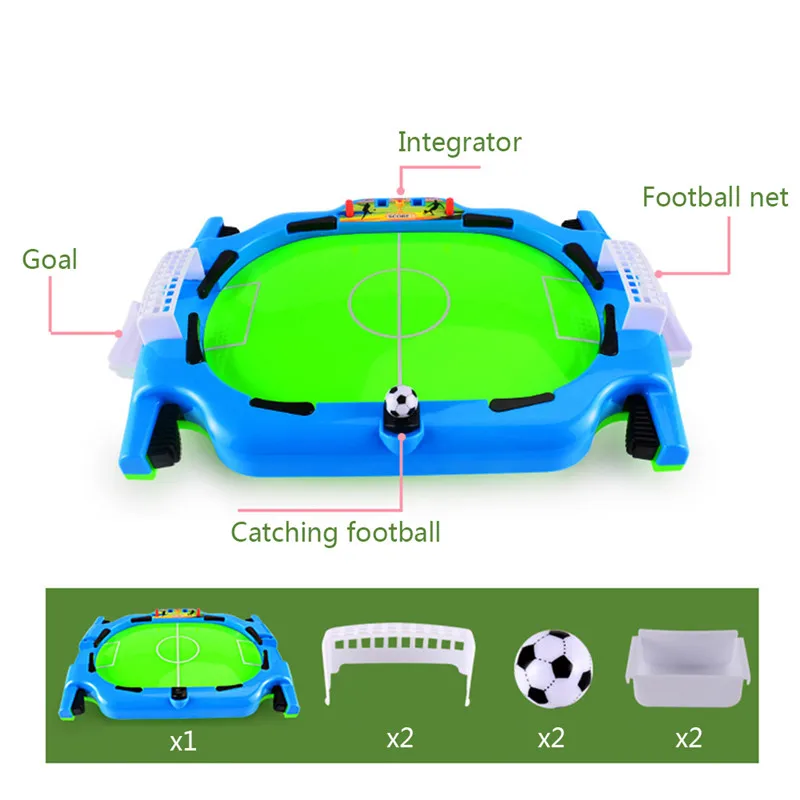 2 Player Match Party Spil Mini Bord Fodbold Maskine Board Interaktiv Spil-Fodbold-Sport Pædagogisk Legetøj For Børn, Voksne 2