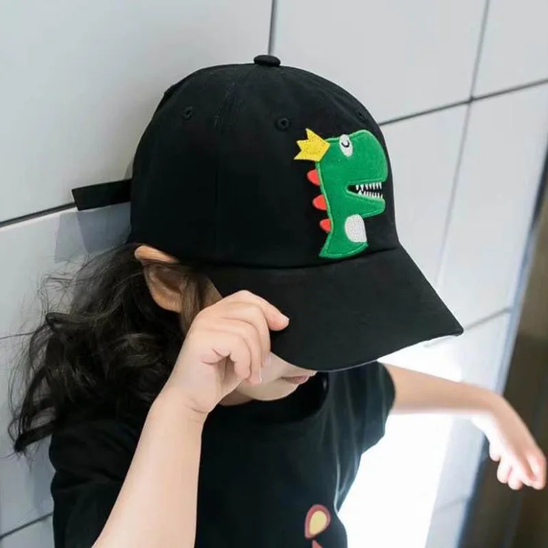 Doit 2020 foråret Barn Baseball Cap 2 til 7 År gamle Dinosaur-Mærkning sommeren Hip Hop børn Hatte Dreng Pige snapback Caps hat 2