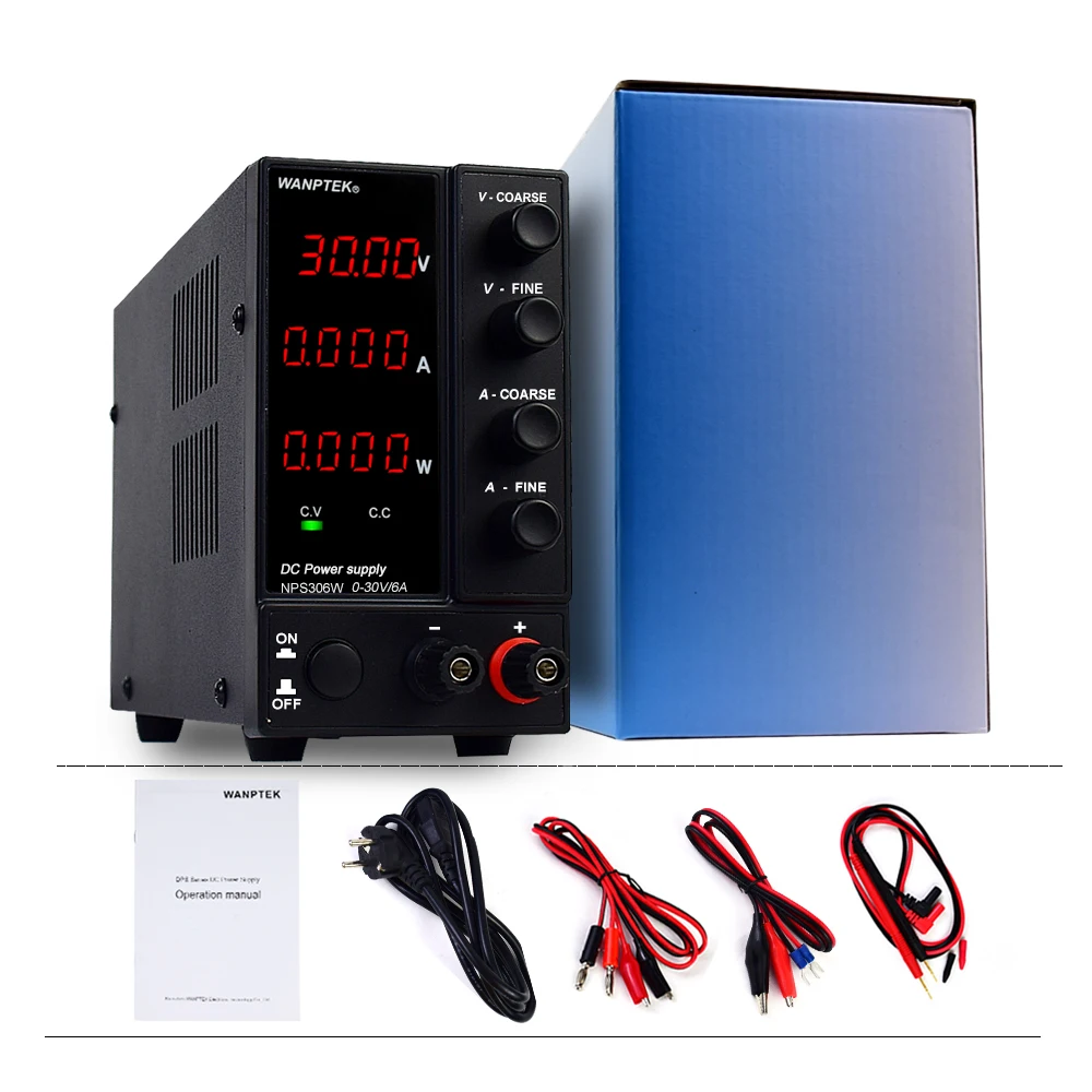 Bænk dc strømforsyning justerbar 30V 5A 6A fire-cifret lcd-display med VARIABEL skifte strømforsyningen ac 110v 220v 300w 360w 2