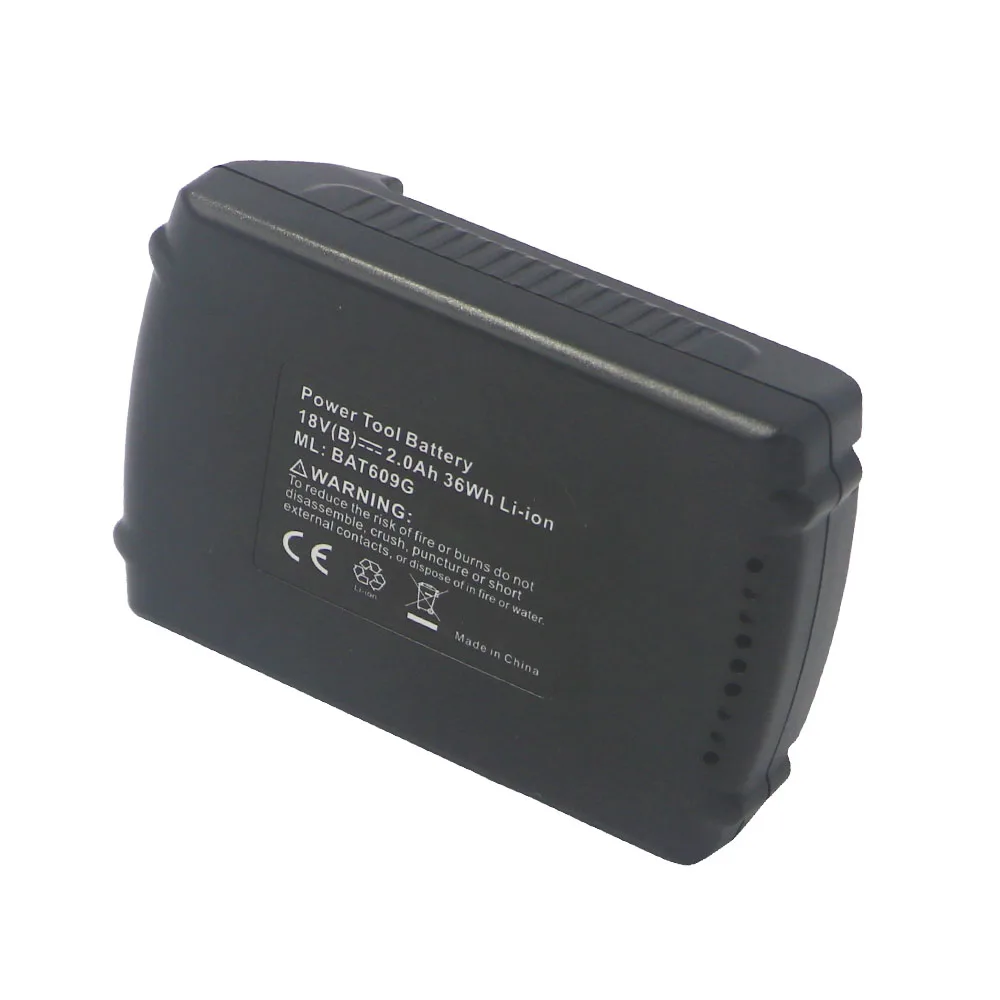 18V 2.0 AH Li-ion Batteri 5 celler i put Dvisi for Bosch BAT609 HDS180-03 HTH181-01 HTH182-01 IWH181-01 IWHT180-01 IWHT181-01 2