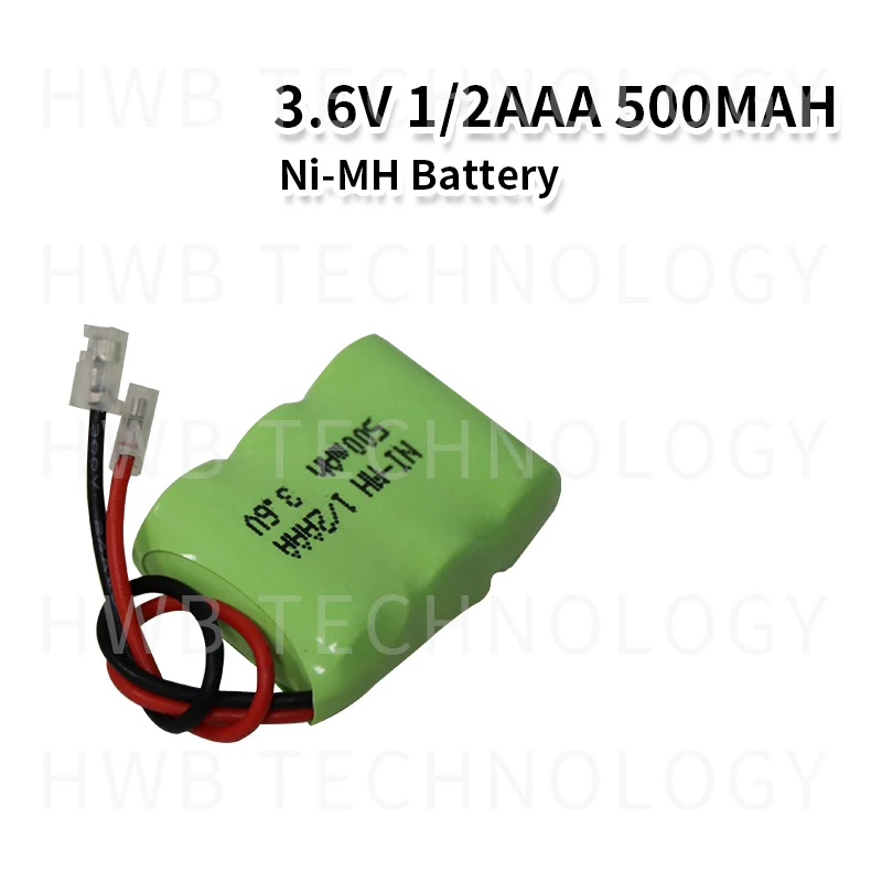 2 STK/masse Nye Ni-MH 1/2AAA 3,6 V 400mAh Ni MH 1/3 AAA Genopladelige Batteri Med Stik Til Trådløs Telefon med Gratis Forsendelse 2