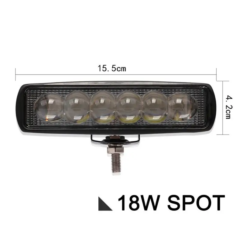 2pc 18W LED-forlygter spotlight Lettere Arbejde Bar Lampe Kørsel Tåge Terrængående SUV Bil, Båd, Lastbil led bil lys IP67 Vandtæt lys 2