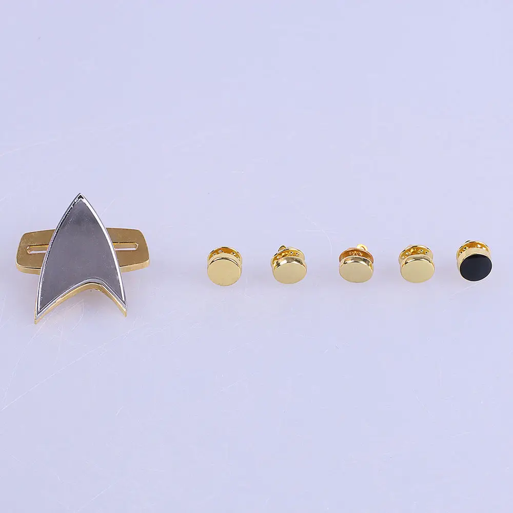 ST Badge Star Voyager Communicator Den Næste Generation af Metal-Badges Pin&Rang Pip/Kerner 6stk Sæt Cosplay Prop 2