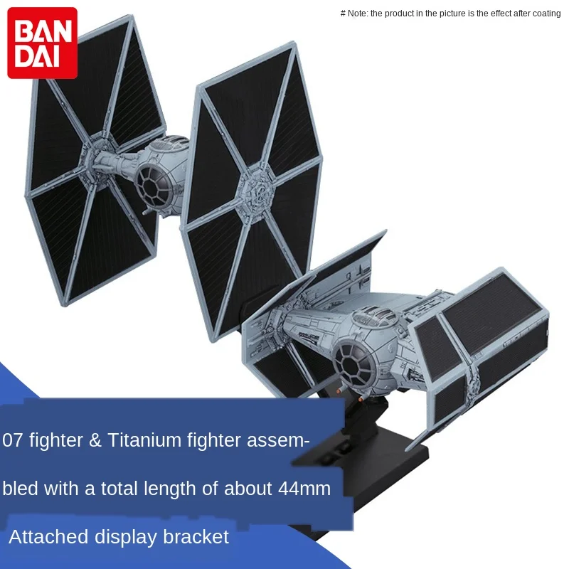 Original Bandai Samlet Model Star Wars Mini Millennium Edition X-Wing Titanium Fighter Indsats Figureals Samling Model Legetøj 2