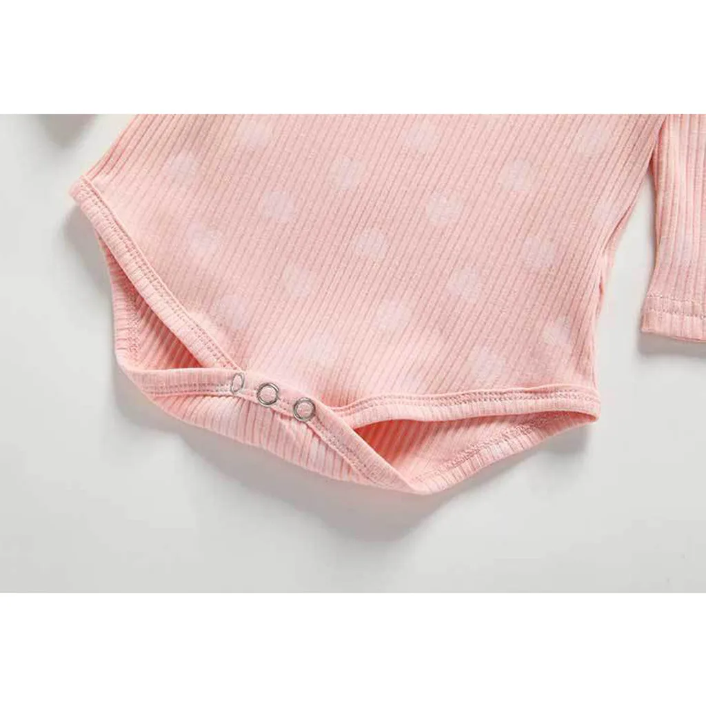 Toddler Baby Pige Flæser Børn Nyfødte Hjertet Ruched Heldragt, Afslappet Tøj Baby Body Tøj Infantil Tøj Kostume 2020 2