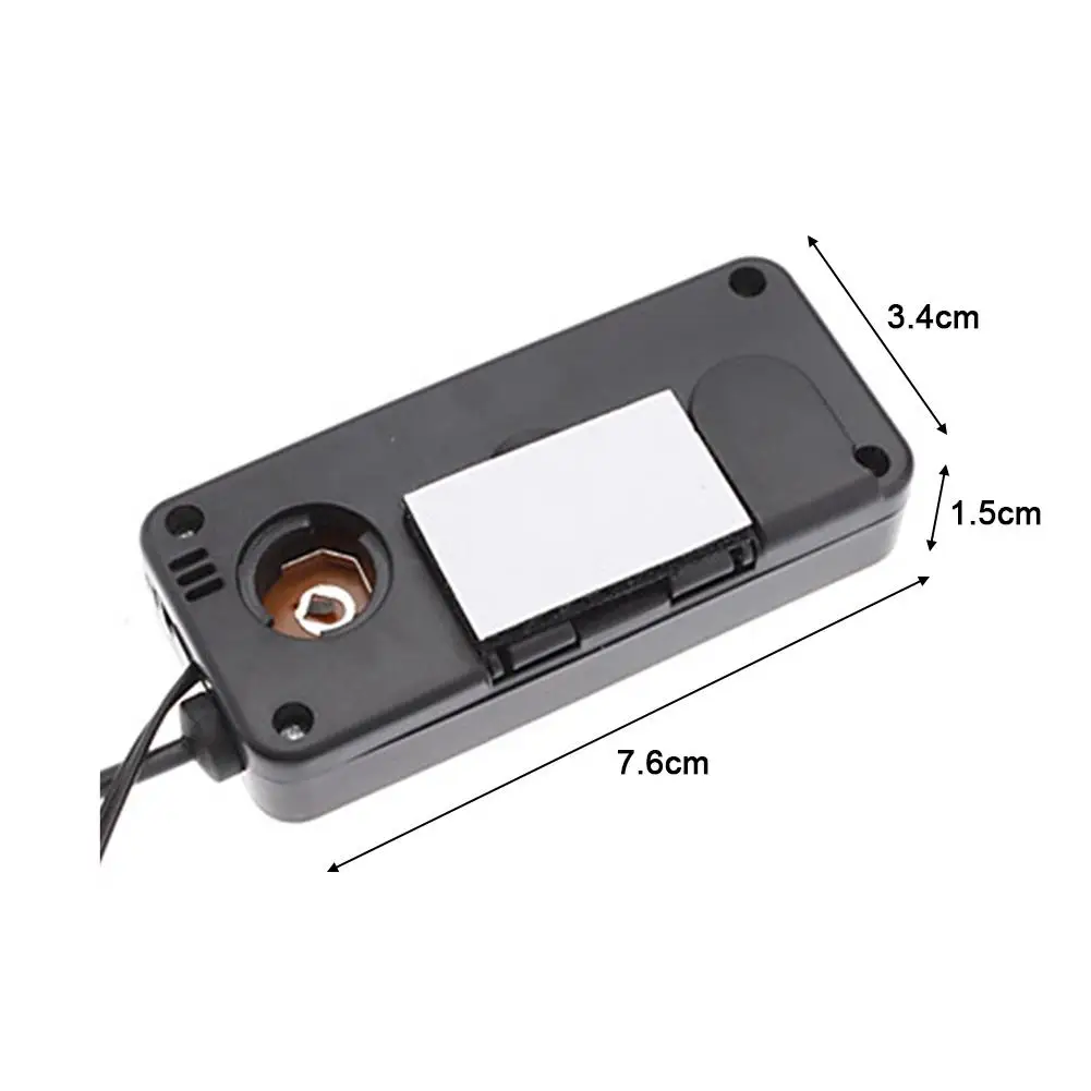 Mini LCD-Termometer DC12V Digital Indendørs behagelig Temperatur Sensor Baggrundslys Luftfugtighed Meter Termometer Hygrometer Måler 2