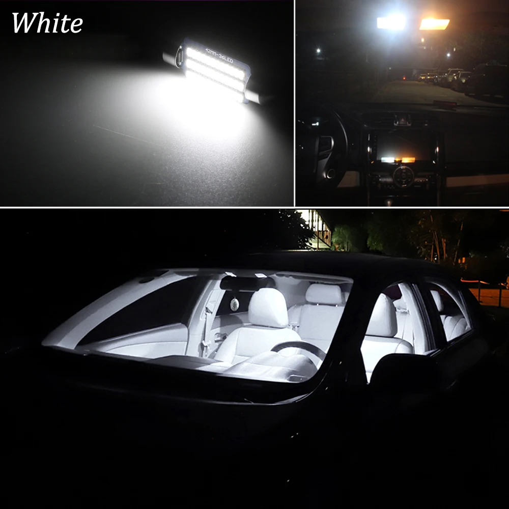 Hvid Canbus led Bil interiør lys Kit Til Mercedes Benz M ML-Klasse W163 W164 W166 AMG LED interiør lys (1998-2011) 2