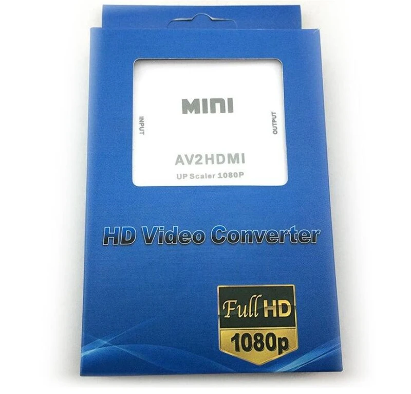 RCA-til-HDMI AV-til-HDMI 1080P AV2HDMI Mini HDMI til AV HDMI2AV Converte Signal Converter for TV-VHS-VIDEOBÅNDOPTAGER, DVD-Registreringer Chipsæt Vist 2