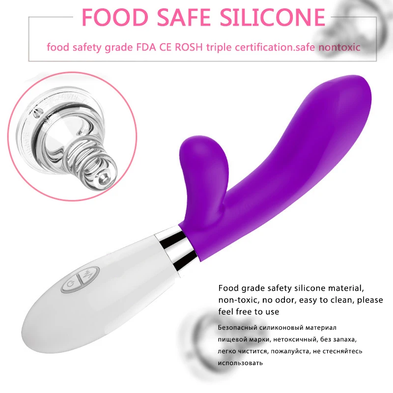 G Spot Dildo Rabbit Vibrator Sex Legetøj til Kvinder Silikone Dual Vibration Kvindelige Vagina, Klitoris Massager Masturbator Sex Værktøjer 2