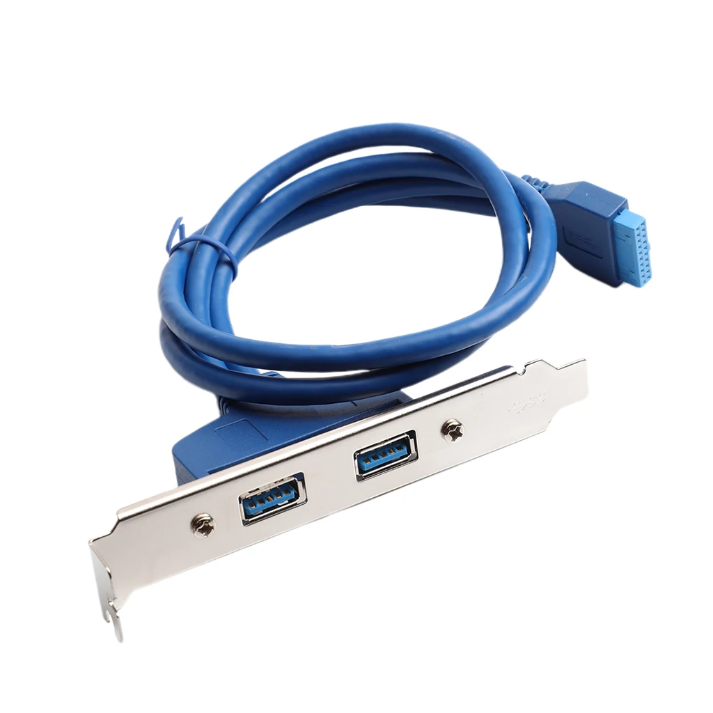 Lav Profil USB 3.0 Tilbage PCI-Panel Beslag til at 20Pin Kabel-Bundkort 2