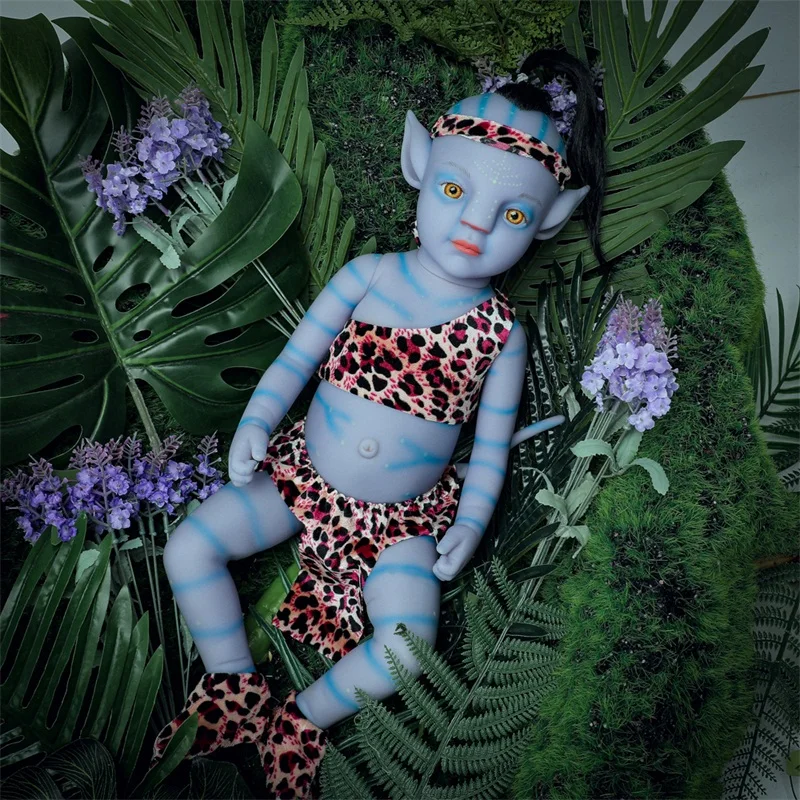 Bebe Reborn Baby Doll 20 Inches Nat Lys Fuld Silicone Body Baby Dreng Som Levende Baby Doll Gave Legetøj for Børn, der Vil Skinne 2