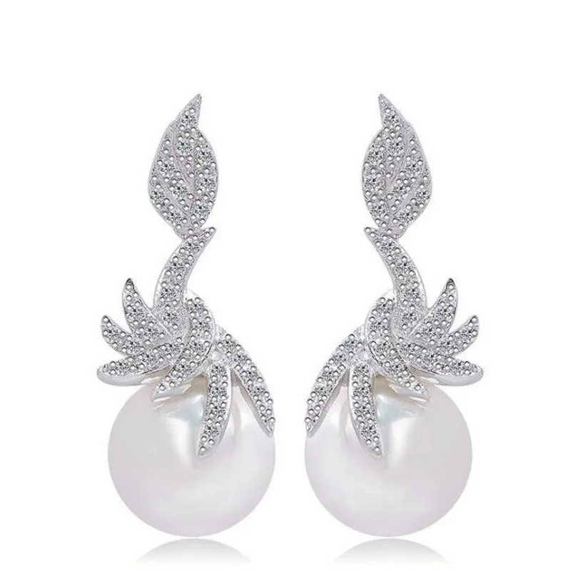 Hot Sælger Temperament Perle Øreringe Simple Mode Kvindelige Smykker Lange Øreringe Til Kvinder 2